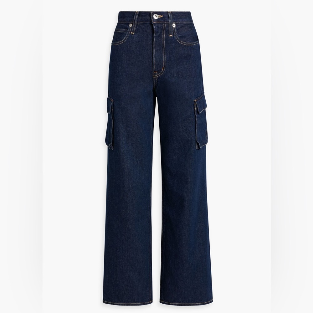 SLVRLAKE
Grace high-rise wide-leg cargo jeans